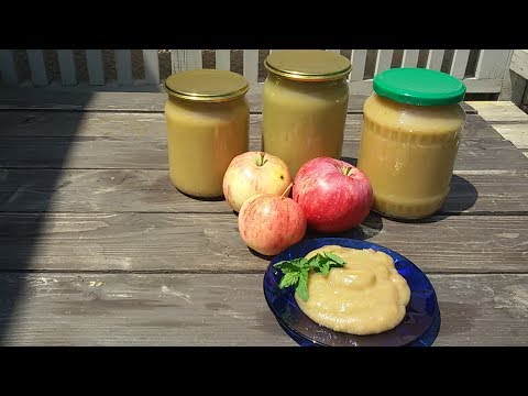 Видео: Яблочное пюре без сахара и консервантов.