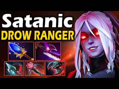 Видео: Сатаник на Дровке, Сильнейший Герой Патча! - Satanic Drow Ranger 7.37 ДОТА 2