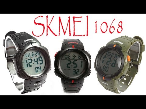 Видео: Обзор и тест: SKMEI 1068 - Водонепроницаемые спортивные часы