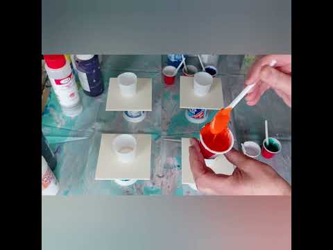 Видео: # 90 Акриловая заливка от А до Я . Эксперимент . Четыре медиума.