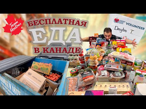 Видео: Бесплатная еда в Канаде. Работа в Фуд банке. #Canada #cuaet #foodbank
