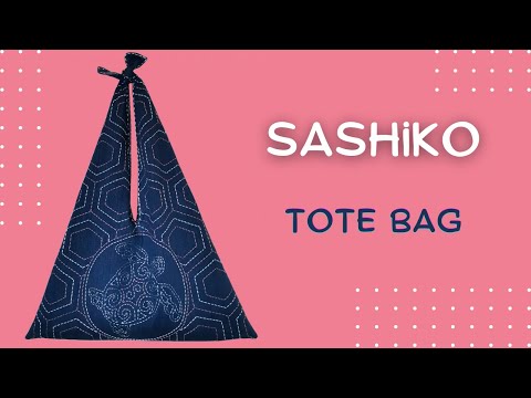 Видео: Японская сумка с вышивкой сашико