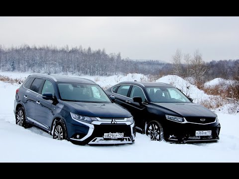 Видео: Geely Tugella против Mitsubishi Outlander: сражение мощных азиатов. Тест драйв 2021