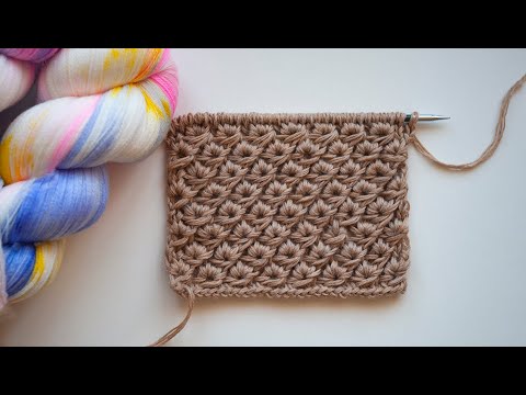 Видео: Красивый УЗОР СПИЦАМИ "Маргаритки"