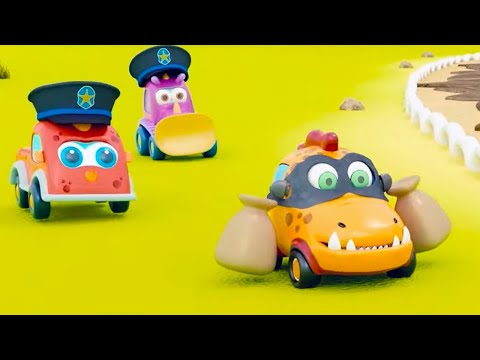 Видео: Машинки Мокас 🚕 Машинки играют в полицейских 🚙 Развивающие мультфильмы для детей про машинки 🚗