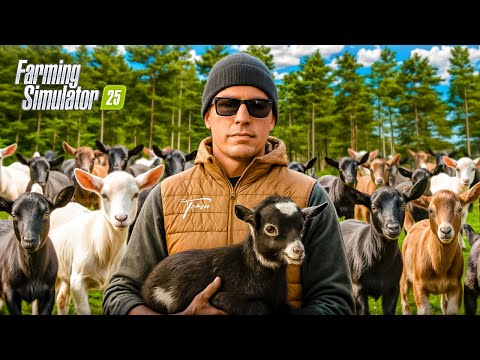 Видео: МЕГА ФЕРМА В ЛЕСУ #4 - ЗАВЕЛИ 10.000 КОЗ - FARMING SIMULATOR 25