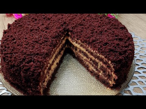 Видео: СОЧНЫЙ и Вкусный Тортик без миксера.Миксерсиз  жуда юмшок торт 😋
