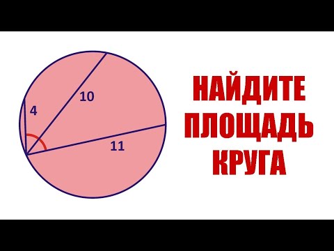 Видео: Найдите площадь круга