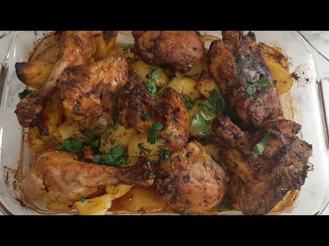 Видео: Հավի միս ջեռոցում/Куриное мясо в духовке/Chicken meat in the oven/لحم دجاج بالفرن ❤🥰