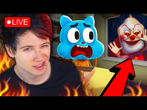 Видео: 🔴 Оцелявам 24 ЧАСА в ОБЛАДАНАТА КЪЩА НА GUMBALL! 🔴 ( Roblox )