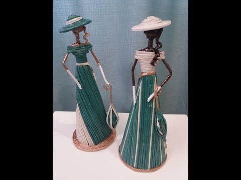 Видео: Статуэтки Дамы на прогулке