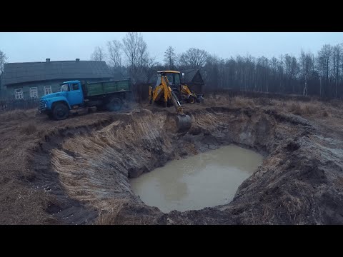 Видео: КУПИЛ ХУТОР в ЛЕСУ на краю БОЛОТА. Часть 6. Копаю ОЗЕРО. Жизнь на хуторе в лесу. Мясо в печи.