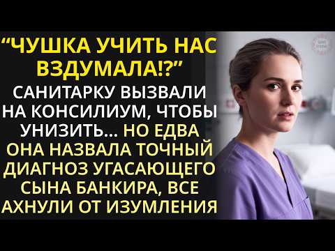 Видео: Санитарку вызвали на консилиум ради смеха и ахнули, когда она сказала верный диагноз и спасла жизнь