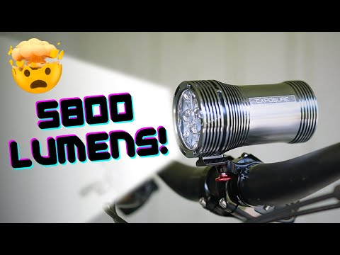 Видео: Тестирование самых ярких велосипедных фонарей в мире // Exposure Lights