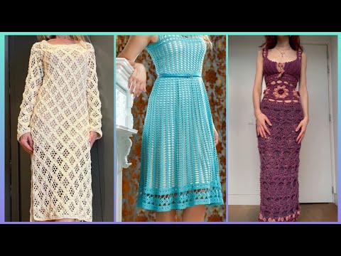 Видео: Красивые и изумительные женские платья крючком и идеи дизайна длинных макси с современным дизайном