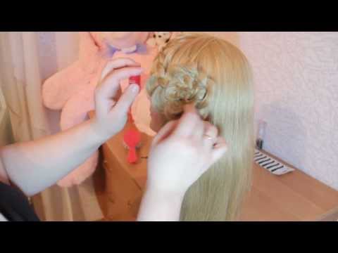 Видео: Прическа: Плетение ажурной косы с цветком. Openwork braid with a flower
