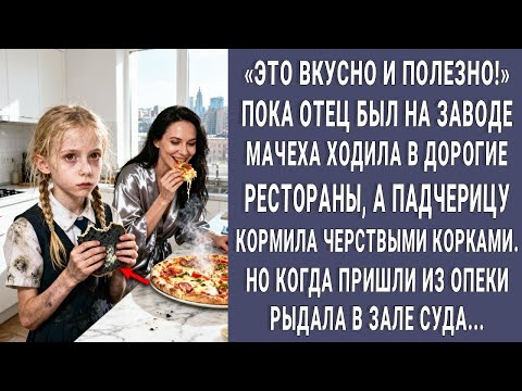 Видео: ВКУСНО И СЫТНО! Мачеха ела в ресторанах, а Машу кормила корками черствого хлеба. А на суде рыдала...