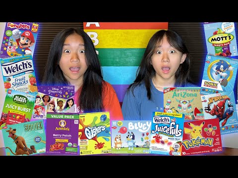 Видео: Мы составили рейтинг из 14 вкусов фруктовых закусок! | Джанет и Кейт