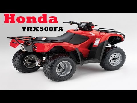 Видео: Обзор квадроцикла Honda TRX500FA.