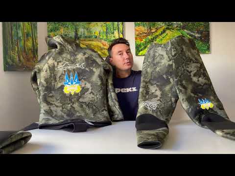 Видео: Зимний гидрокостюм  подводная охота 2023 KatranGun Partizan 10mm и носки 10 мм