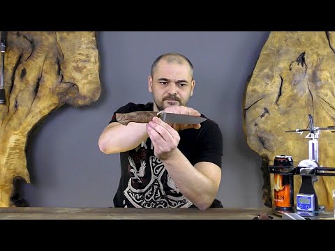 Видео: Нож от Андрея Минакова (БУФФАЛО). 2е место "Клинок" CPM S90V. Александр Куделин ( термообработка).