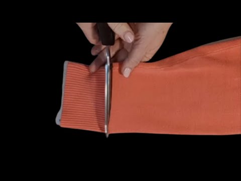 Видео: Как укоротить рукав у трикотажной кофты. Очень быстро и очень просто