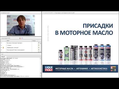 Видео: Вебинар Liqui Moly | Присадки в моторные масла | 04.18