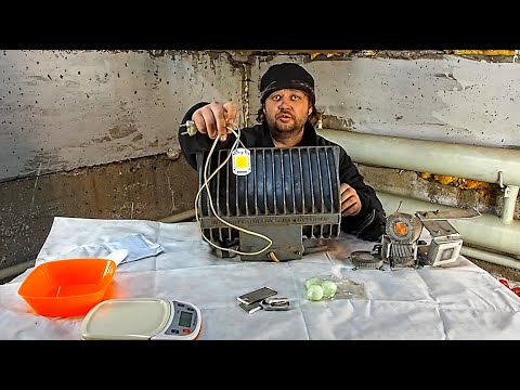 Видео: светодиодный прожектор мощный и не греется на светодиодах 220 В