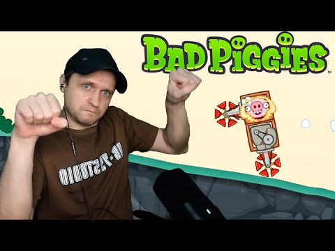 Видео: Нюша мотоциклист Bad Piggies #28