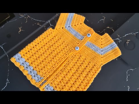 Видео: Вязаный крючком жилет для маленьких девочек и маленьких мальчиков, свитер с тесьмой