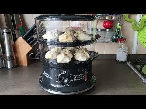 Видео: Пароварка TEFAL VC1401 / тестирую и варю манты