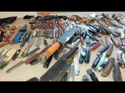Видео: Продан.Годовой запас ножей.Обзор ножей из Германии.Интересные находки.