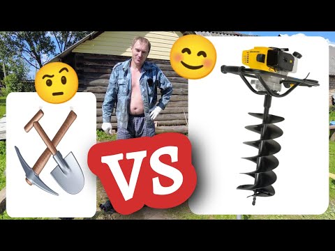 Видео: БУР В РАБОТЕ // Мотобур Champion AG 252