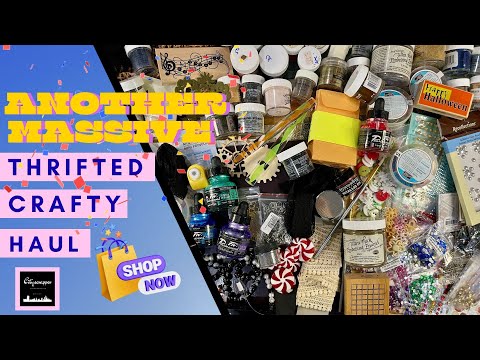 Видео: Еще одна огромная партия бумажных поделок из секонд-хенда