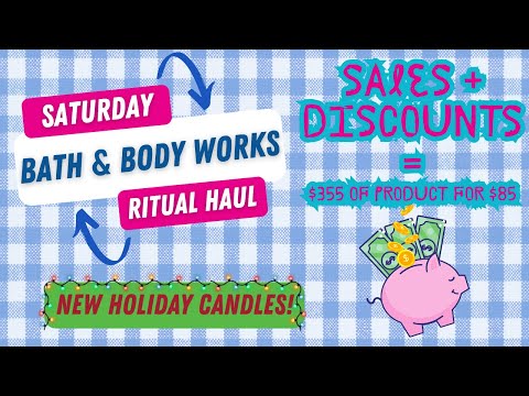 Видео: 🚗 🛍️ Набор ритуальных свечей Bath & Body Works | Три новинки с осенней распродажи свечей + новые ...