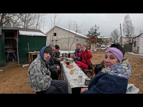Видео: Масленица в деревне. Делаем чучело. Сиплый, Надежда, Солома, Семён, Оксана, Пасынок, Энергетик'