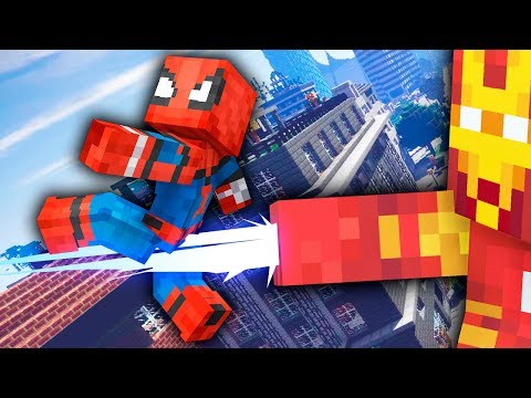 Видео: ЖЕЛЕЗНЫЙ ЧЕЛОВЕК ГОНЯЕТ ВОЛОДЯ ЧЕЛОВЕК ПАУК ПУГАЯ ПУЛЬСОРАМИ В МАЙНКРАФТ !?