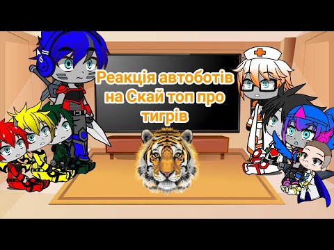 Видео: Реакция автоботов (Трансформеры) из гача лайф на Скай топ о тиграх