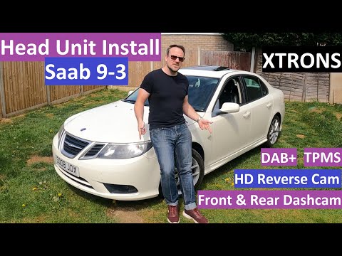 Видео: Saab 9-3 — установка головного устройства XTRONS Android на 6 ГБ — DAB, видеорегистратор спереди ...