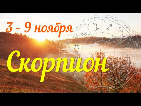 Видео: СКОРПИОН ♏️Прогноз на неделю с 3 по 9 ноября .