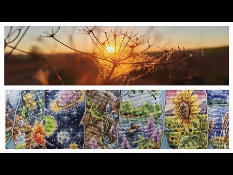 Видео: Наборы для вышивки|"Сквозь паутинку" RTO|"Перья время суток День"Елена Митякина