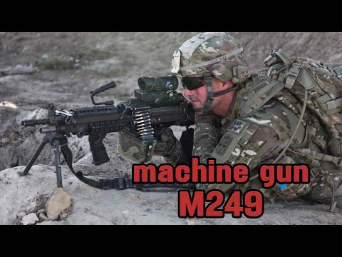 Видео: Легкий ручной пулемёт М249 || Обзор