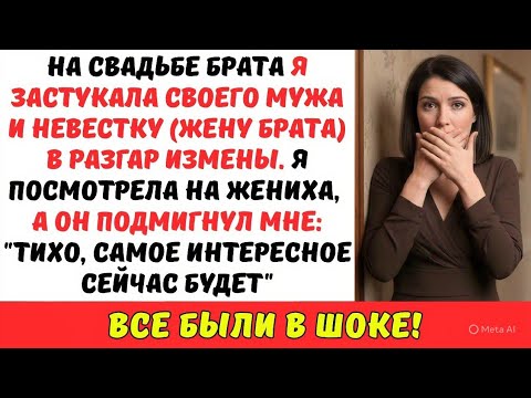 Видео: На свадьбе брата я ЗАСТУКАЛА мужа с невесткой ВМЕСТЕ. Глянула на ЖЕНИХА, а он мне лишь сказал...