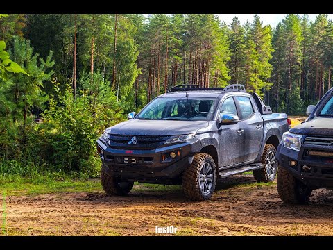 Видео: Внедорожная подготовка / Силовой обвес / Mitsubishi L200 5  рестайлинг / Land Cruiser 200