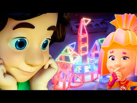 Видео: Строим из конструктора вместе с фиксиками | Фиксики