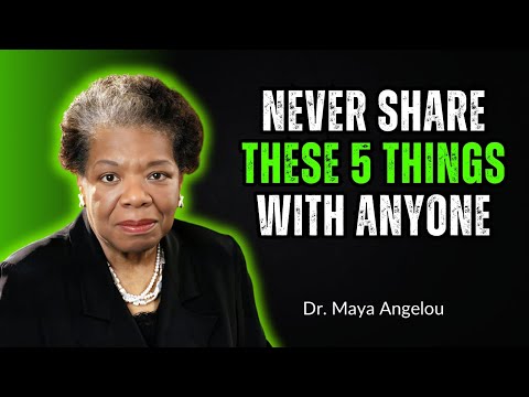 Видео: Никогда ни с кем не делитесь этими пятью вещами – мощная речь | Мотивация доктора Майи Энджелоу