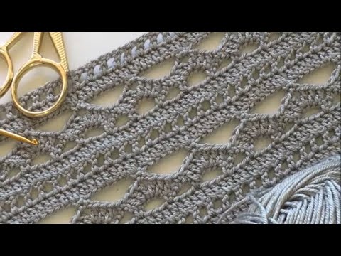 Видео: Отличный летний узор крючком для начинающих. (Детальное объяснение)