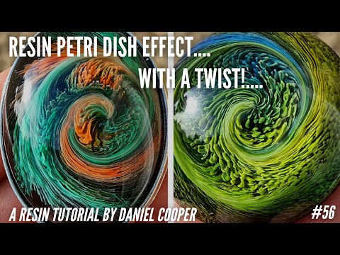 Видео: № 56. Чашка Петри из смолы — эффект пера. Мой лучший результат на сегодняшний день? Мастер-класс ...