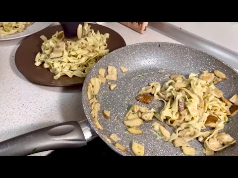 Видео: Талятеле с гъби манатарки. Домашна паста