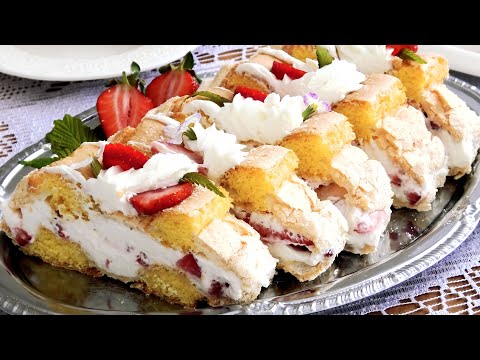 Видео: Пирожные *Полоски кардинале*💗🍓